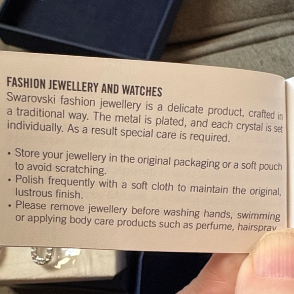 Swarovski Silver and Crystal Teardrop Earrings - Picture 8 of 10